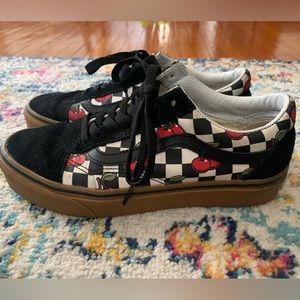 Cherry checkered vans